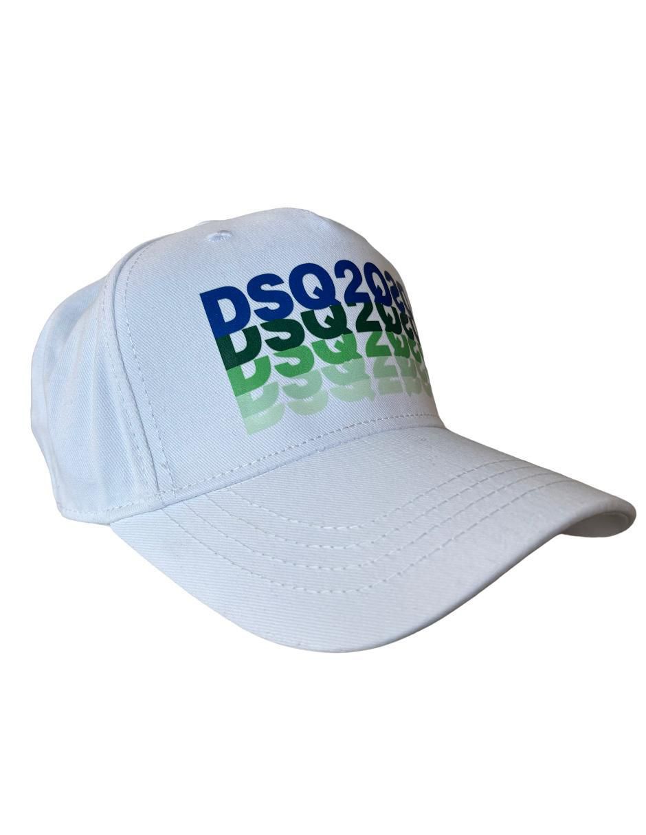 Gorra con visera curva casual Dsq White para hombre Gorra con visera curva casual Dsq White para hombre