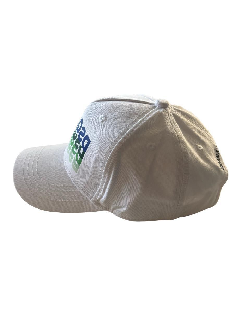 Gorra con visera curva casual Dsq White para hombre 3