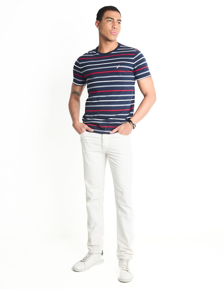Playera Nautica cuello redondo para hombre
