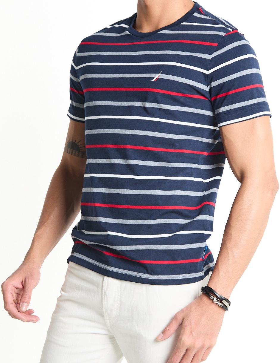 Playera Nautica cuello redondo para hombre