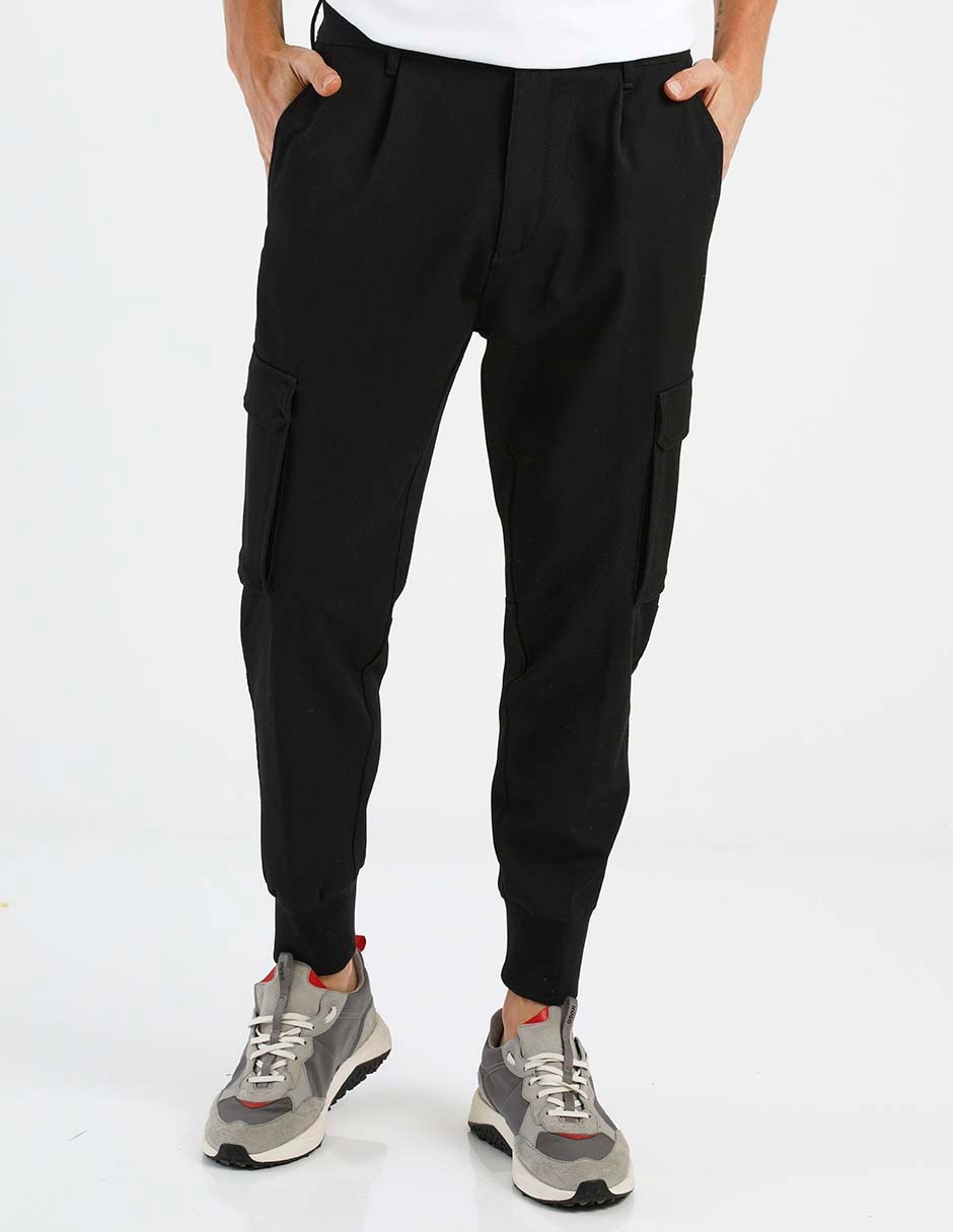 Pantalón recto de algodón para hombre