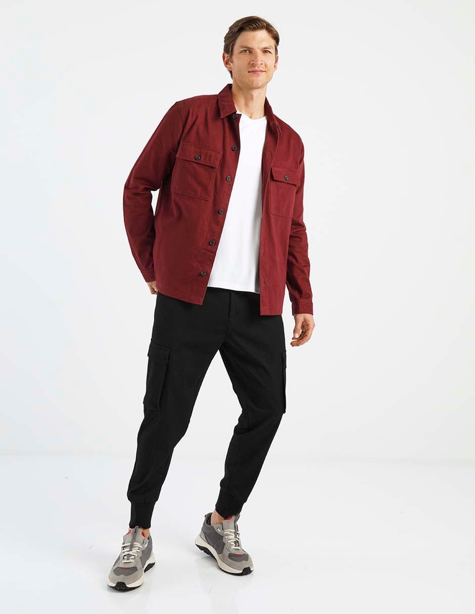 Pantalón recto Hugo de algodón para hombre
