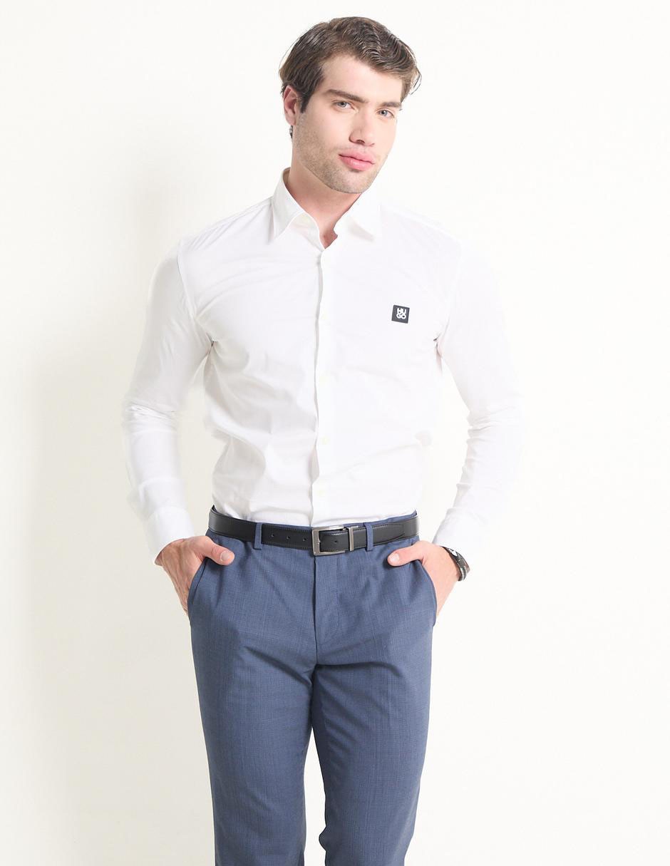 Camisa de vestir de algodón manga larga para hombre Camisa de vestir de algodón manga larga para hombre