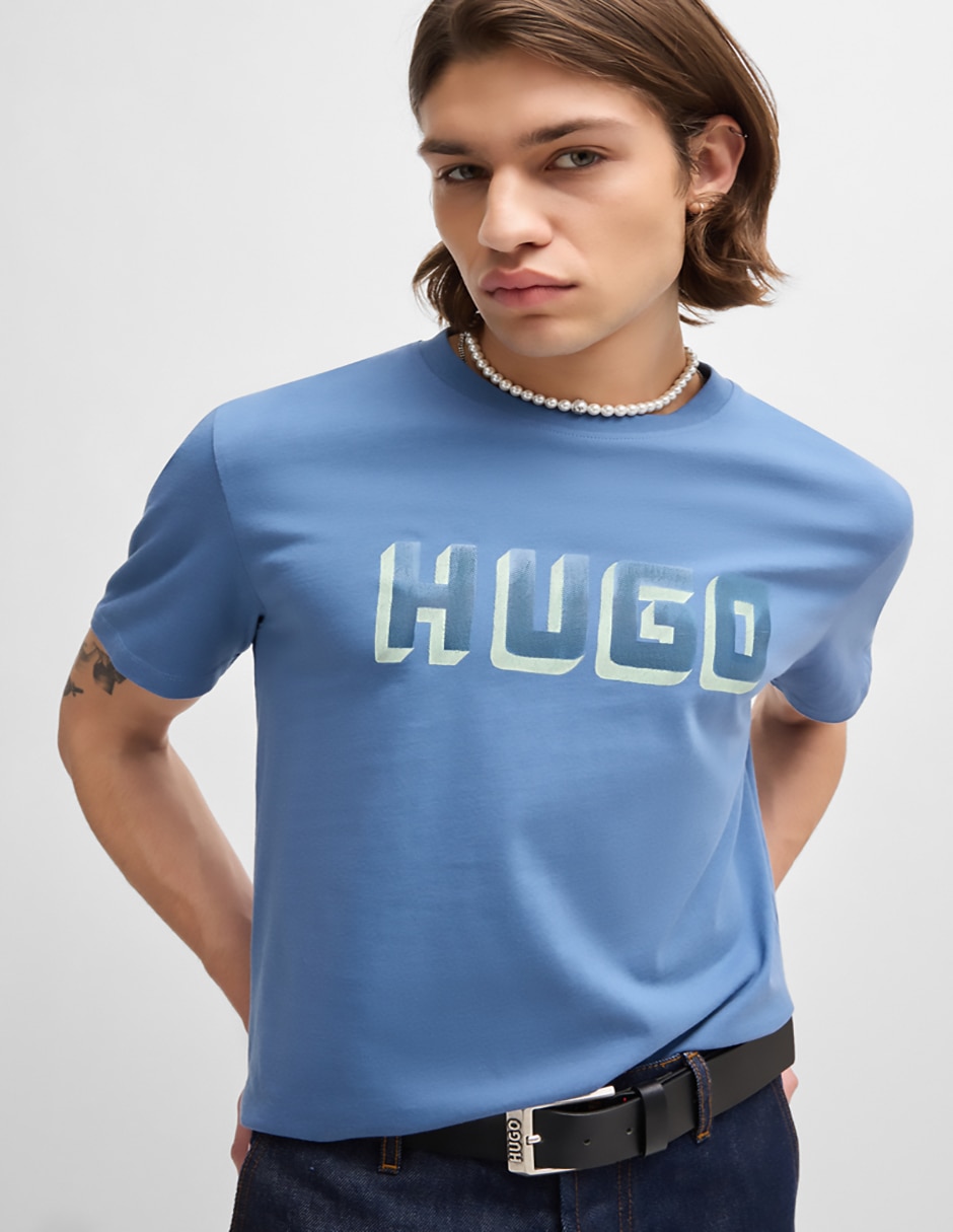 Playera Hugo cuello redondo para hombre