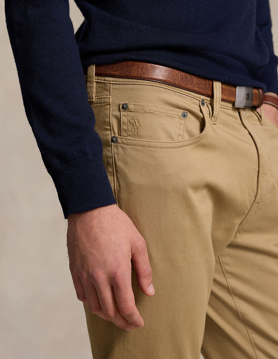 Pantalón casual slim polo rl de algodón para hombre 2