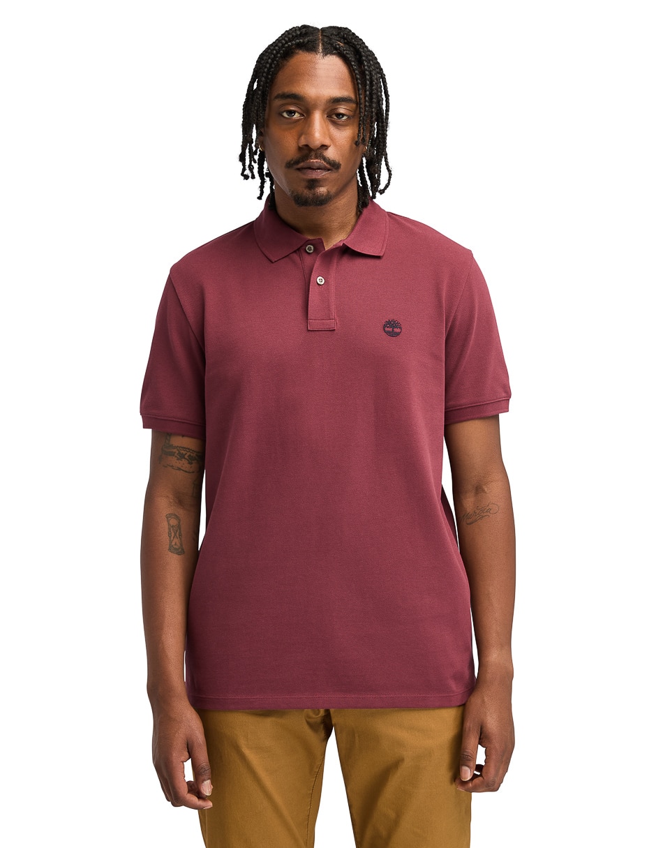 Playera tipo polo Timberland Knit para hombre