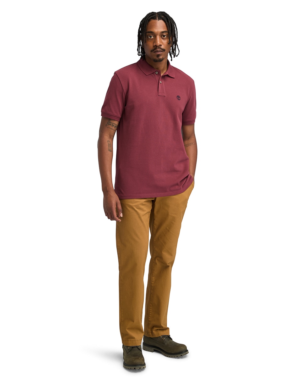 Playera tipo polo Timberland Knit para hombre