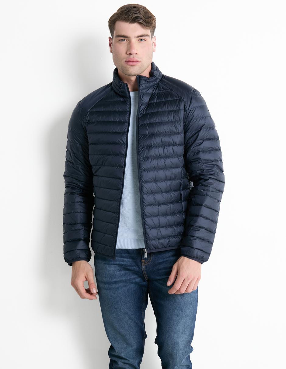 Chamarra acolchada con bolsillos para hombre
