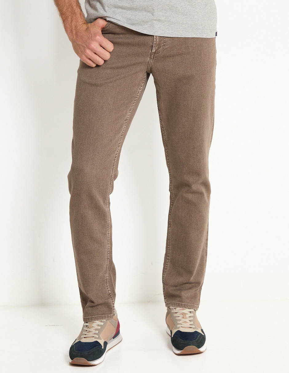 Pantalón casual slim de algodón para hombre