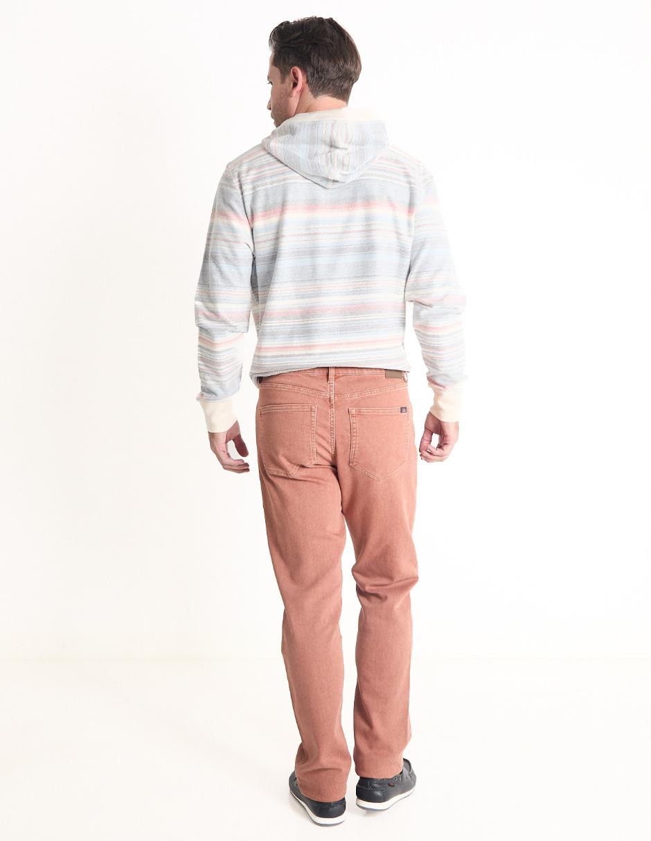 Pantalón casual slim Faherty de algodón para hombre