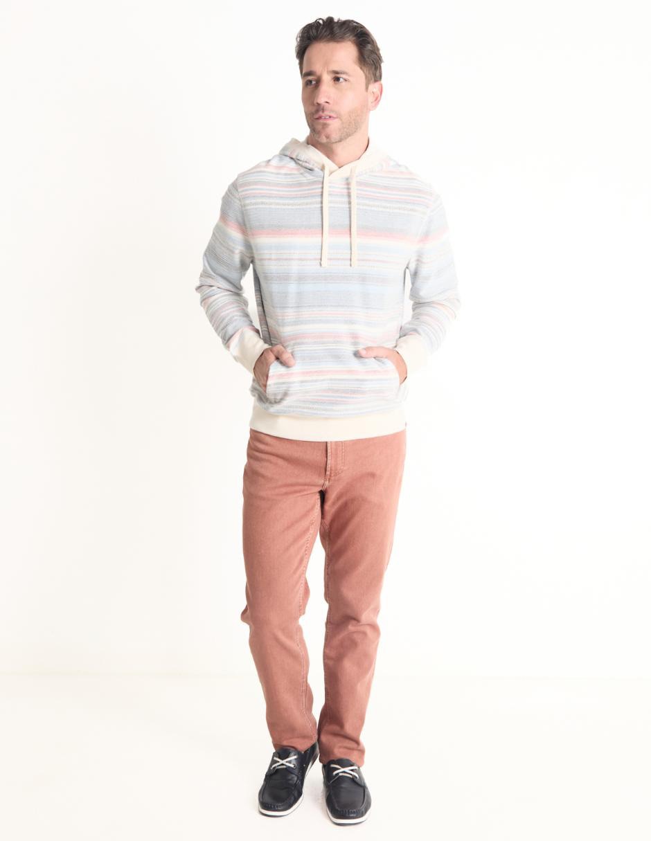 Pantalón casual slim Faherty de algodón para hombre