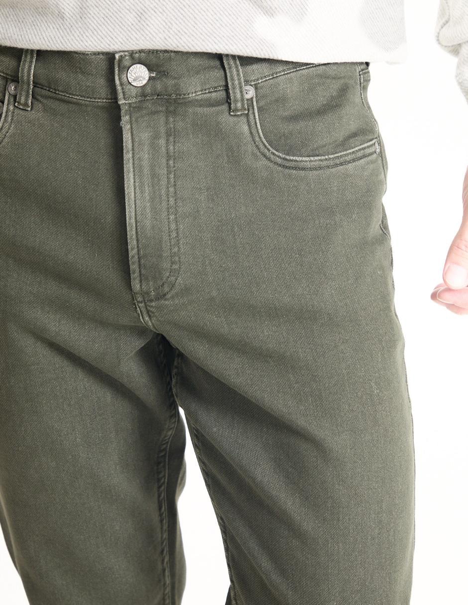 Pantalón casual slim de algodón para hombre 4