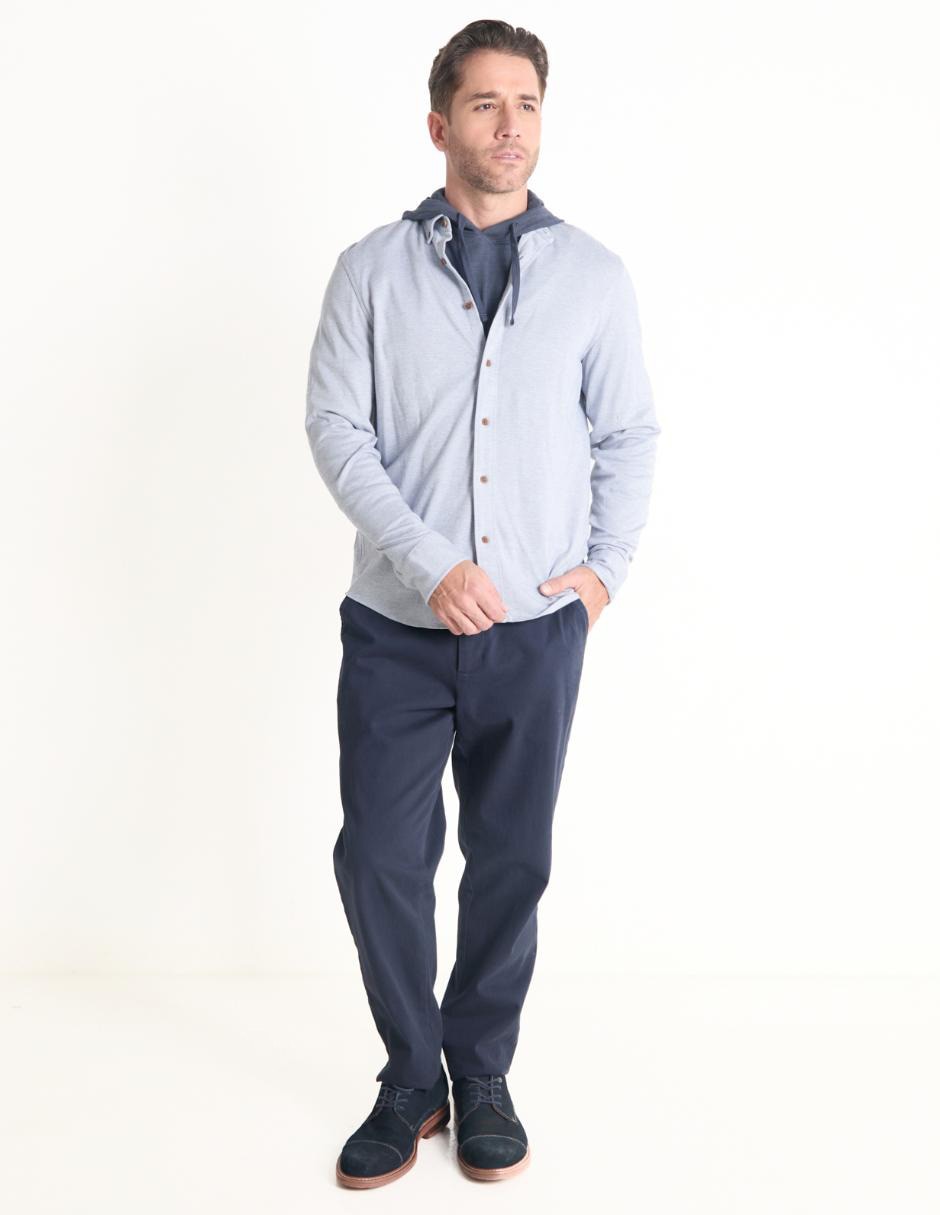 Camisa casual de algodón manga larga para hombre 3