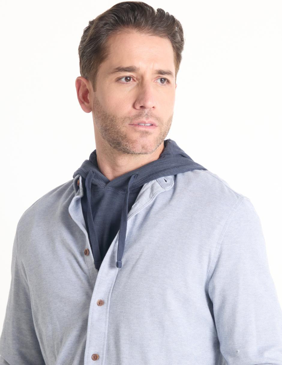 Camisa casual de algodón manga larga para hombre 4