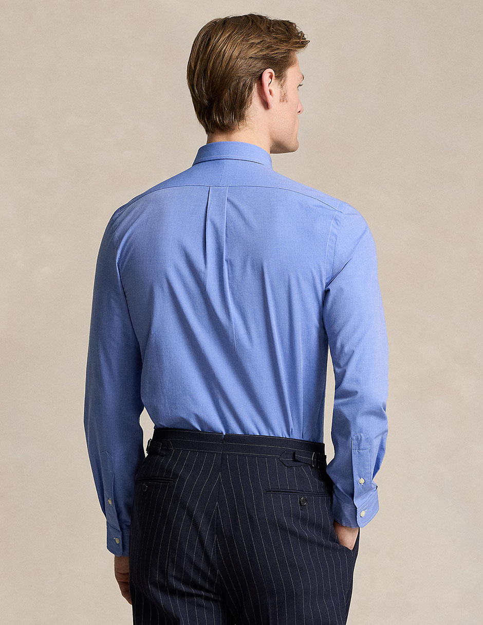 Camisa casual Polo Rl de algodón manga larga para hombre 2