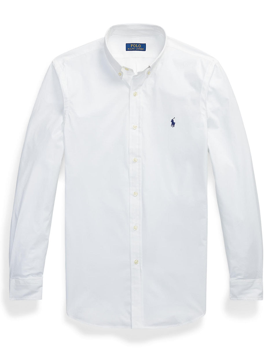 Camisa de vestir Polo Rl de algodón manga larga para hombre 5
