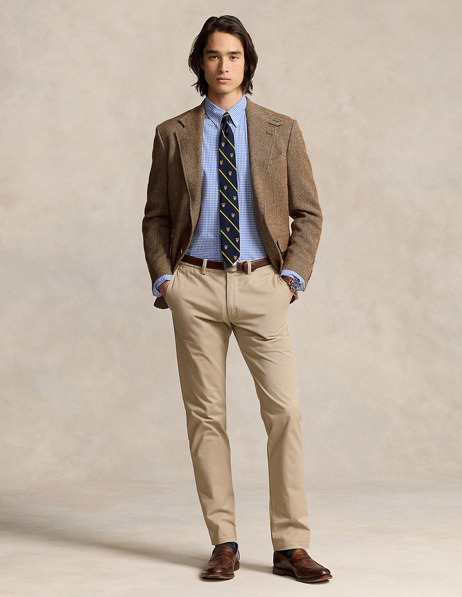 Camisa casual Polo Rl de algodón manga larga para hombre Camisa casual Polo Rl de algodón manga larga para hombre