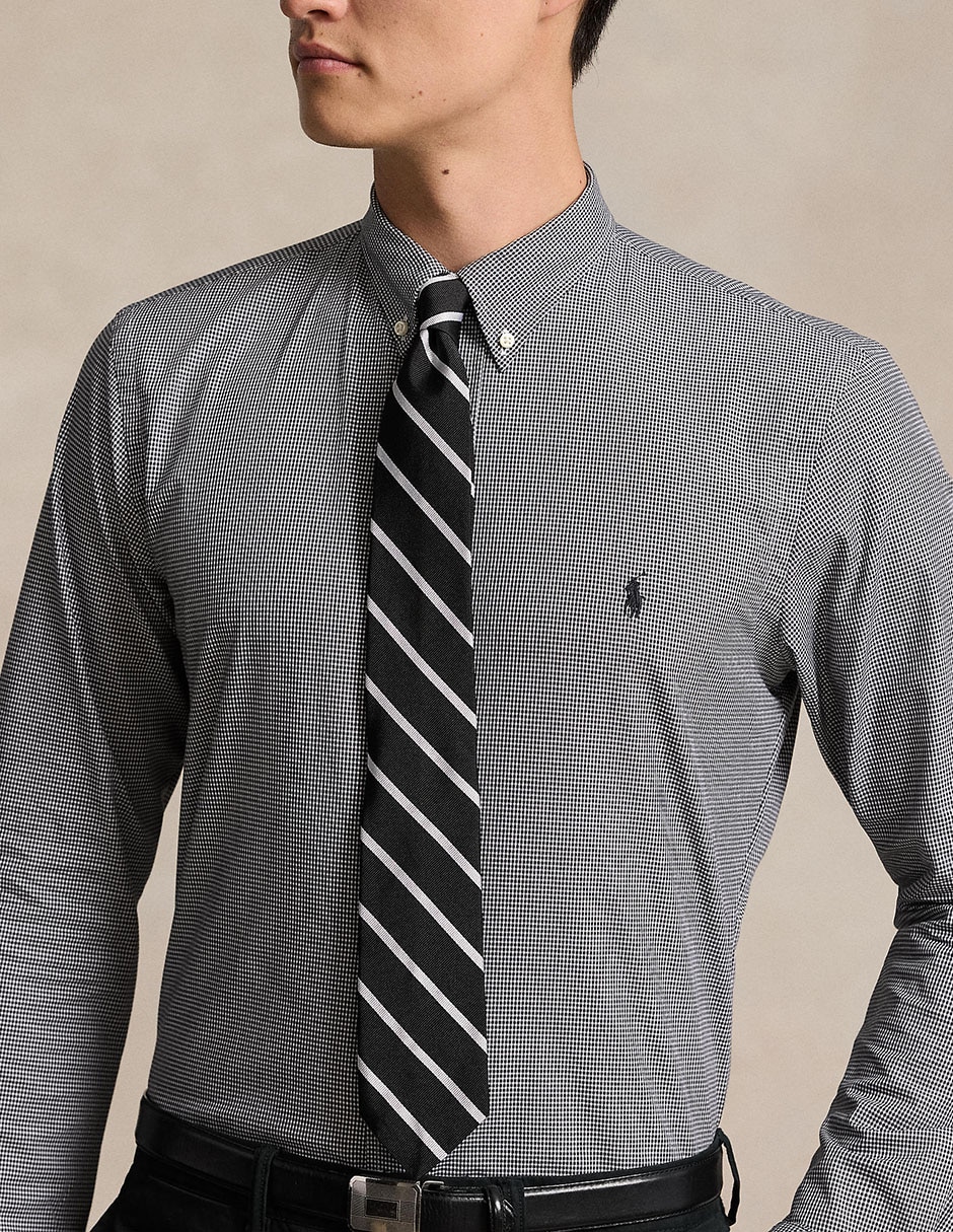 Camisa casual Polo Rl de algodón manga larga para hombre 3