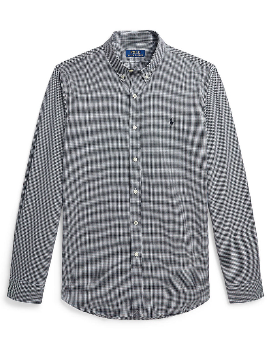 Camisa casual Polo Rl de algodón manga larga para hombre 5