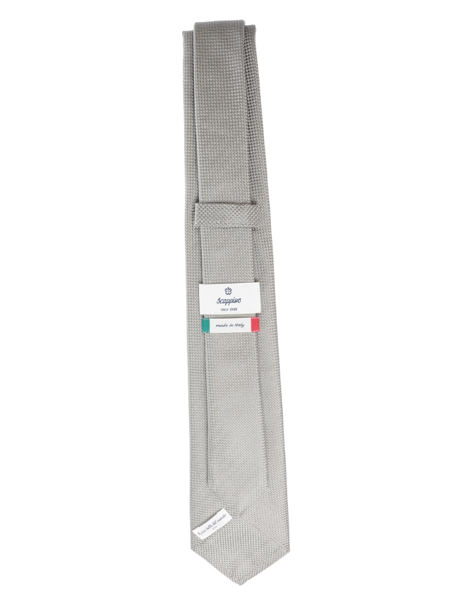 Corbata regular de seda estampada para hombre
