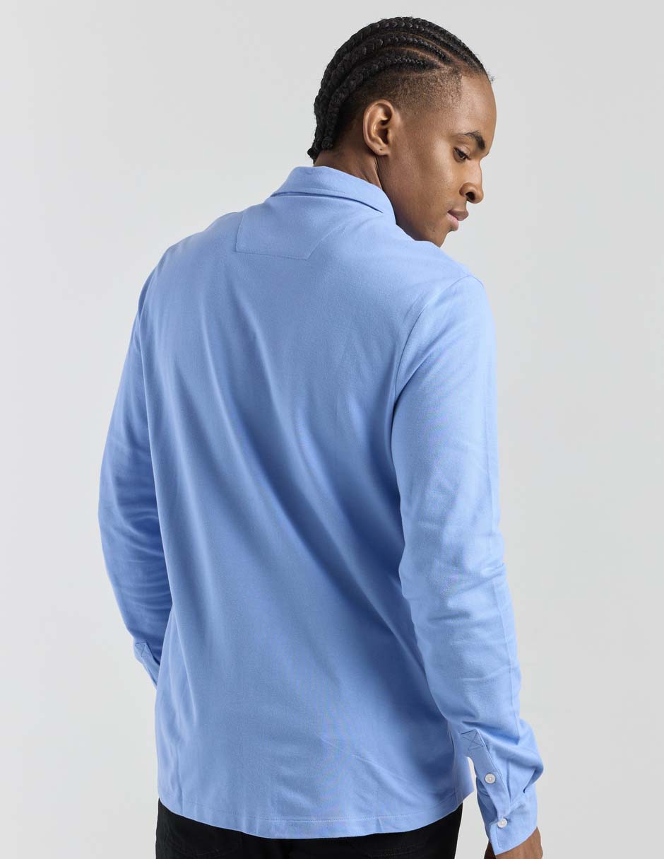 Camisa casual manga larga para hombre 2