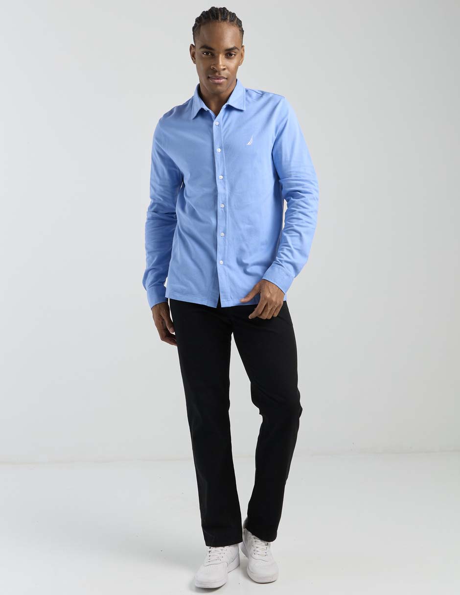 Camisa casual manga larga para hombre 3