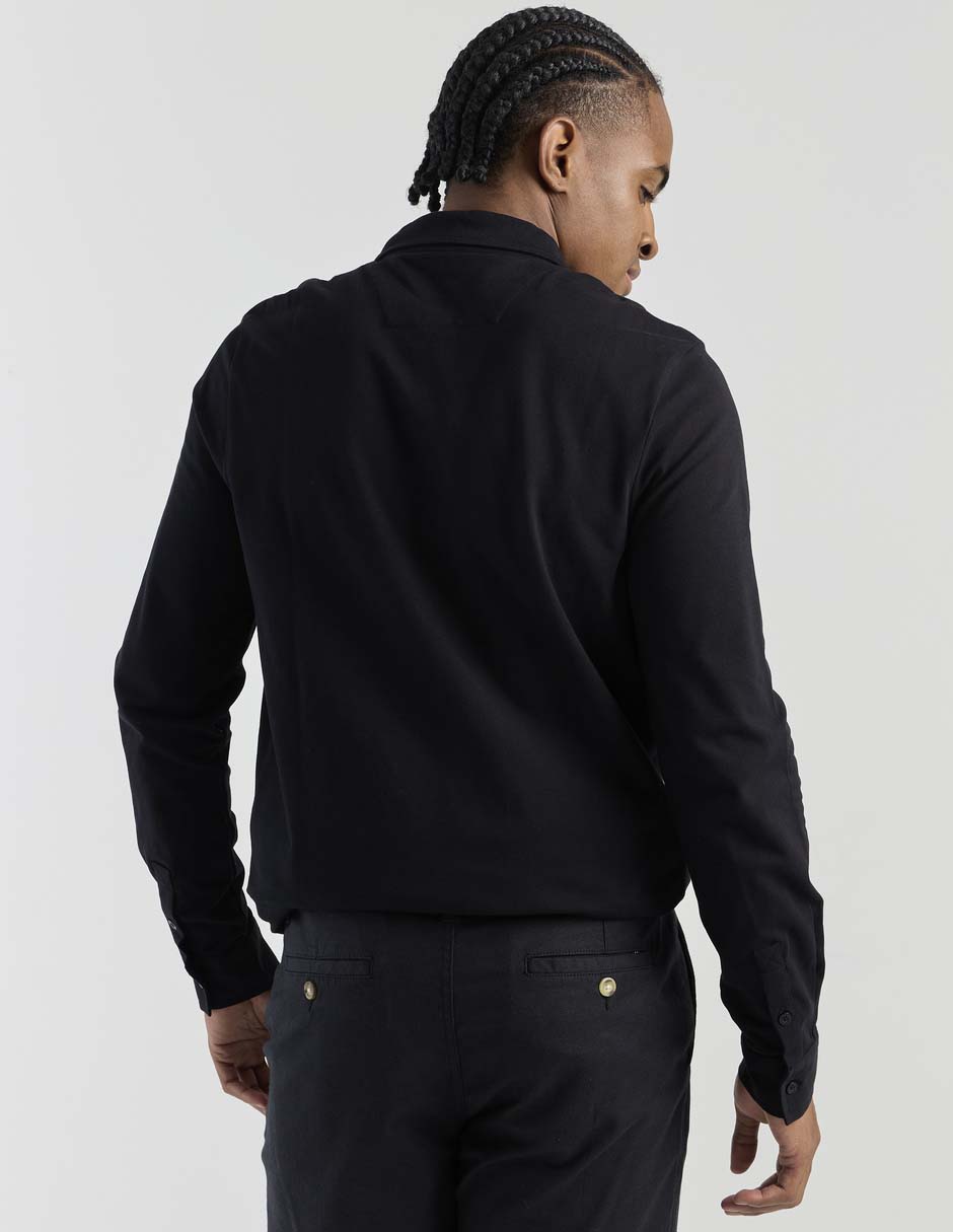 Camisa casual Nautica manga larga para hombre