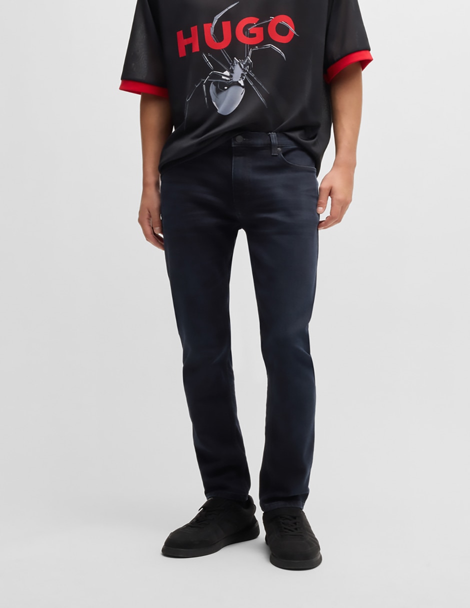 Jeans slim lavado obscuro para hombre Jeans slim lavado obscuro para hombre