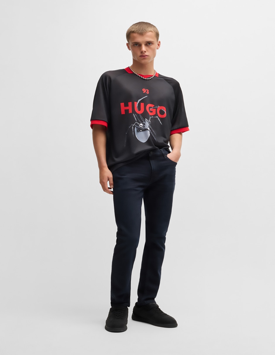 Jeans slim HUGO lavado obscuro para hombre