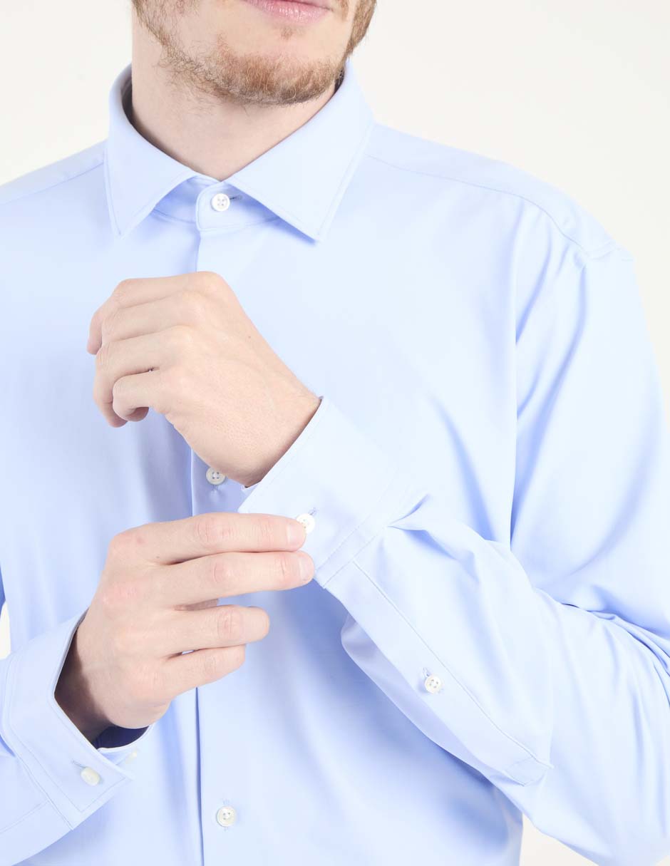 Camisa business casual Hugo de algodón manga larga para hombre