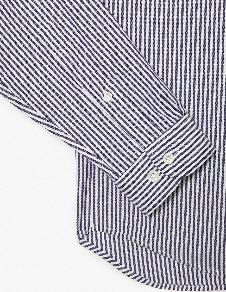 Camisa business casual de algodón manga larga para hombre