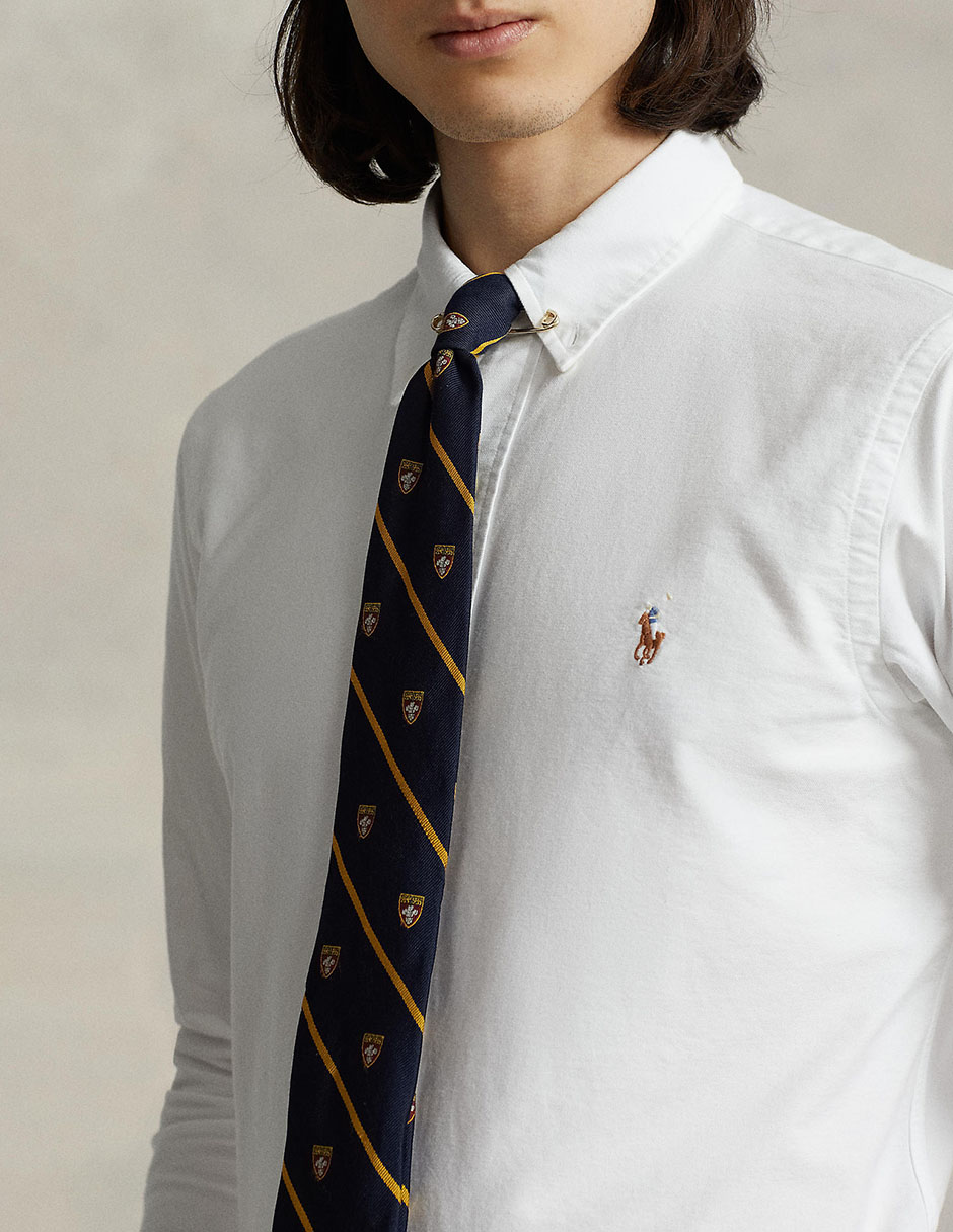 Camisa casual polo rl de algodón manga larga para hombre 3