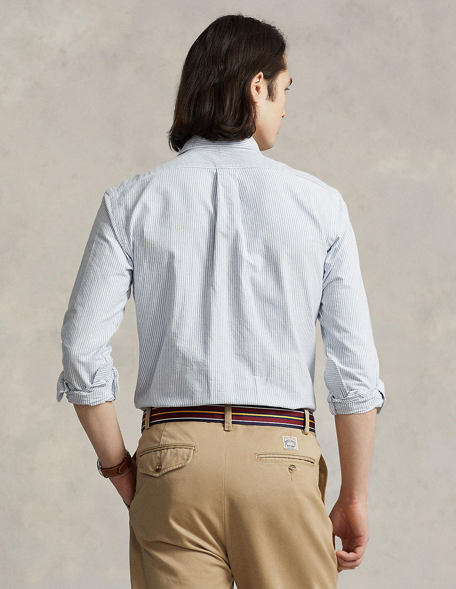Camisa casual de algodón manga larga para hombre 5