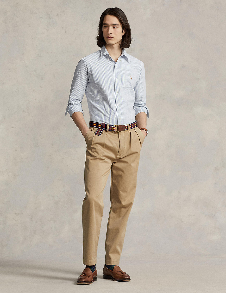 Camisa casual de algodón manga larga para hombre 3