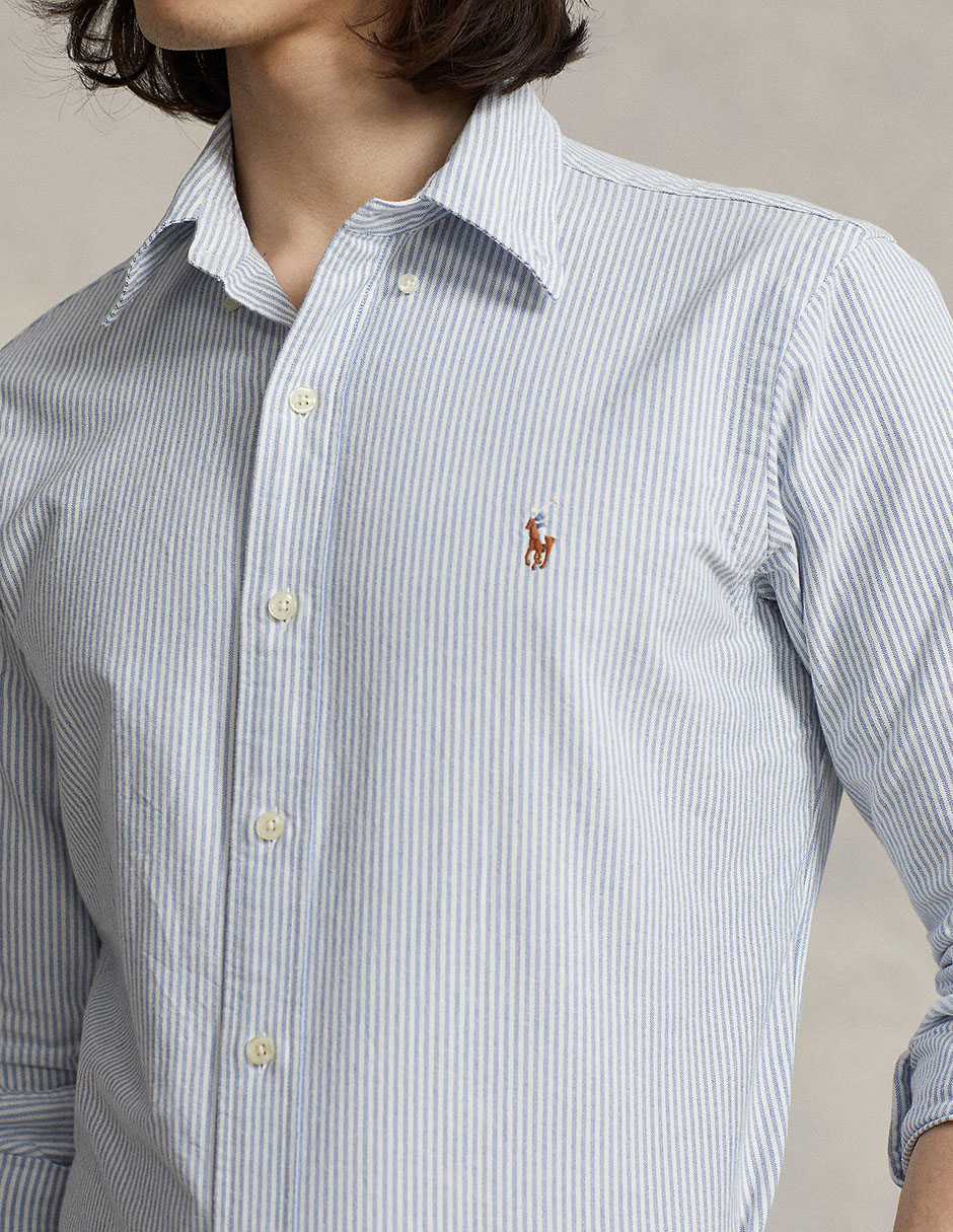 Camisa casual de algodón manga larga para hombre 2
