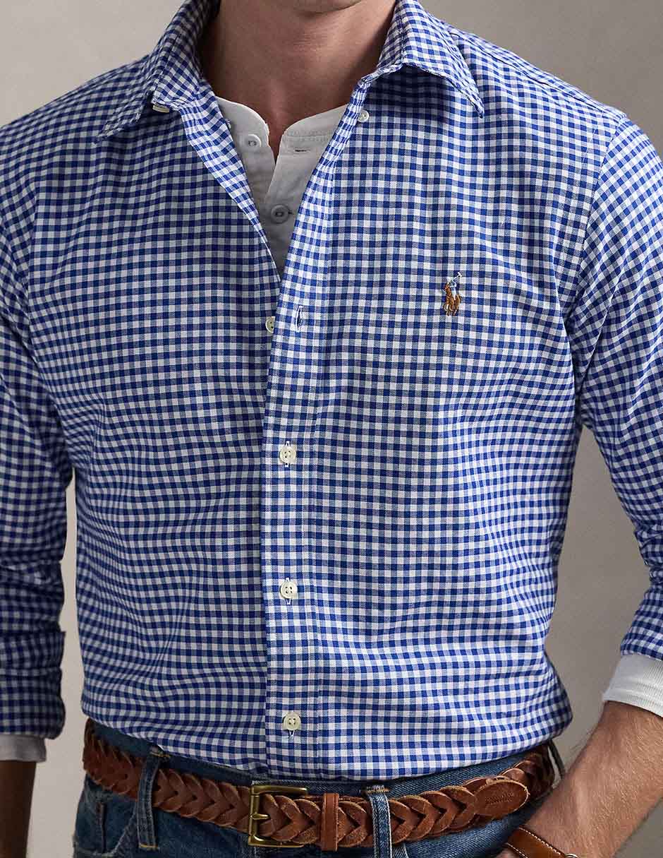 Camisa casual de algodón manga larga para hombre 2