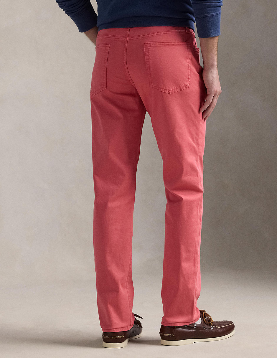 Pantalón casual regular polo rl de algodón para hombre 4