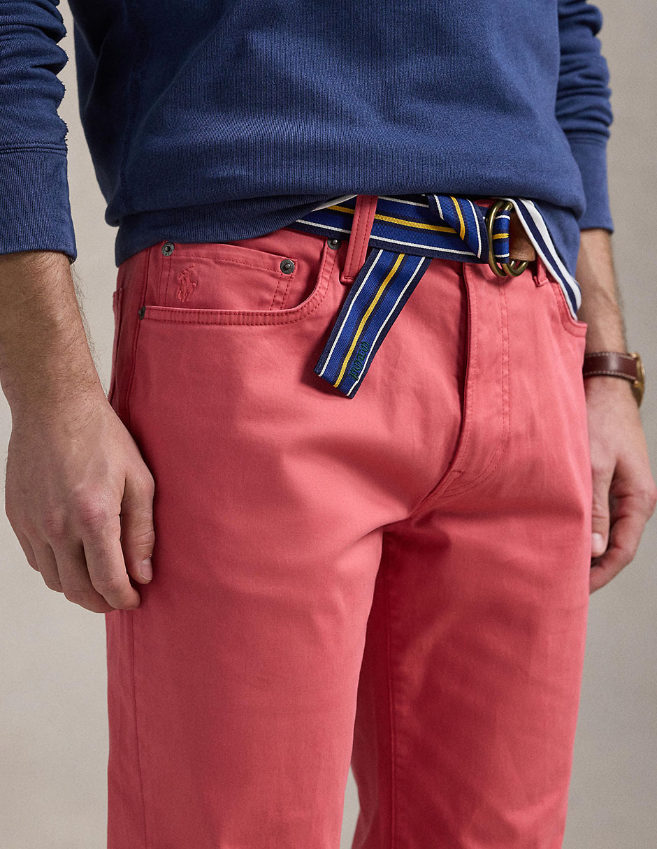 Pantalón casual regular polo rl de algodón para hombre 2