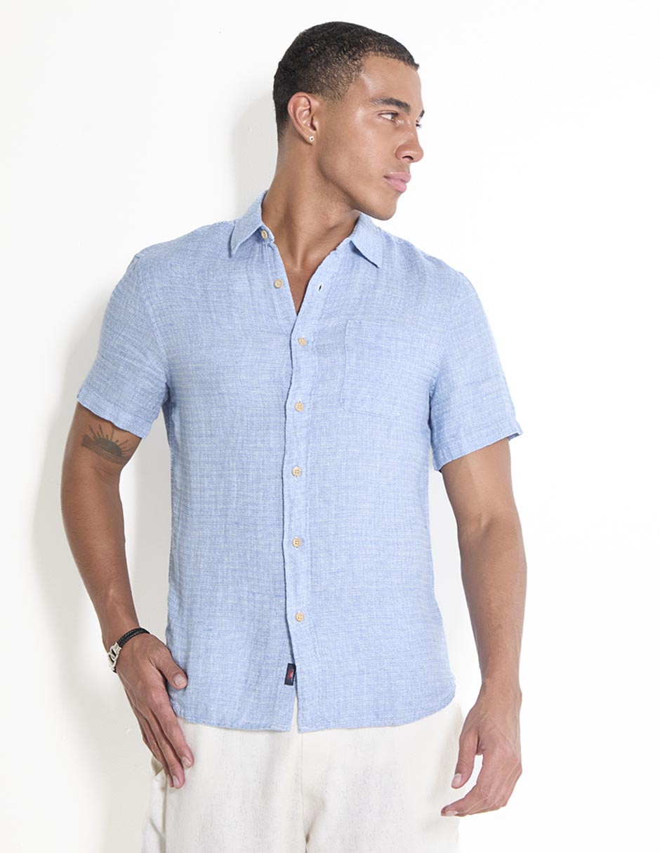 Camisa Casual De Algodón Manga Corta Para Hombre Camisa Casual De Algodón Manga Corta Para Hombre
