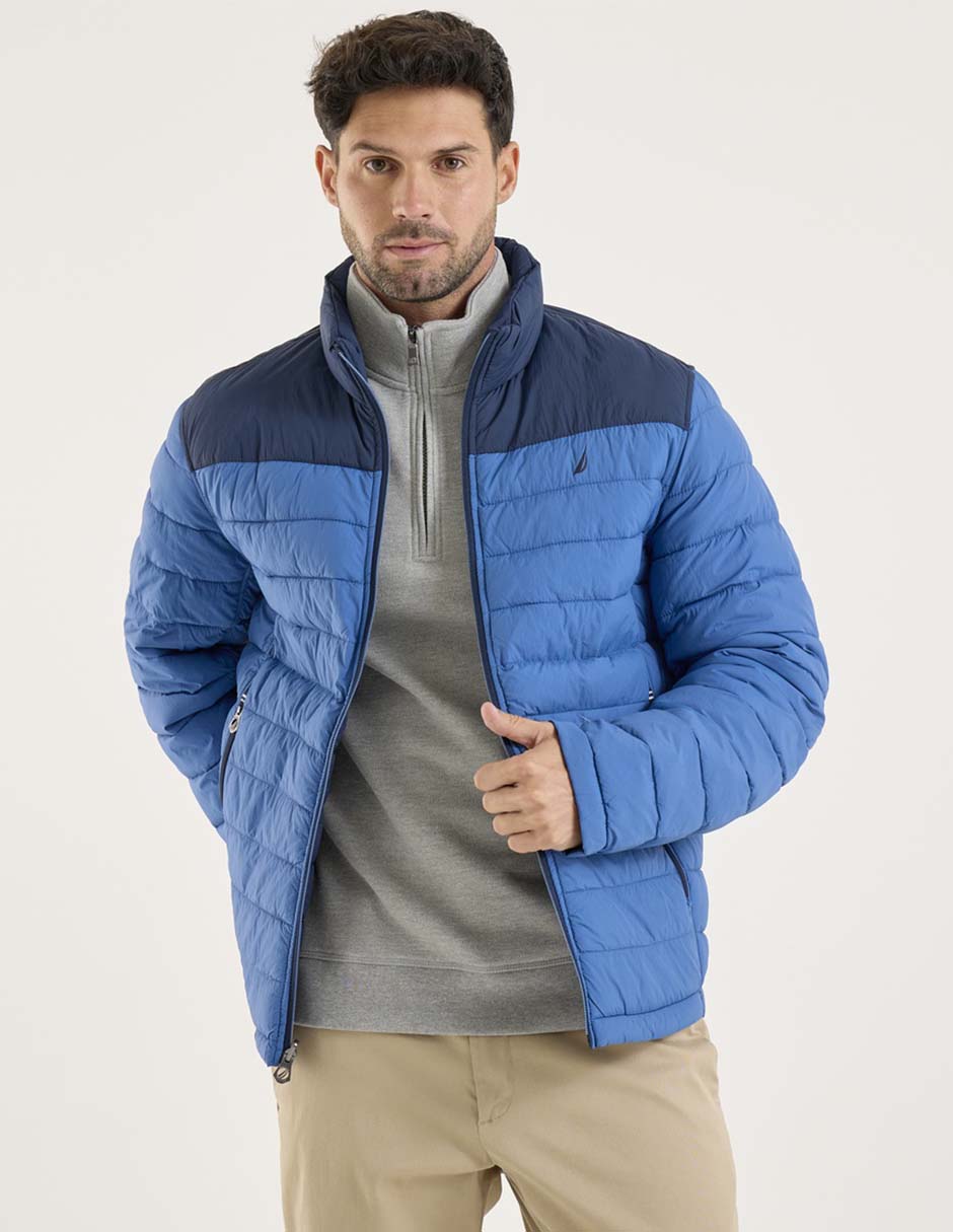 Chamarra capitonada reversible para hombre