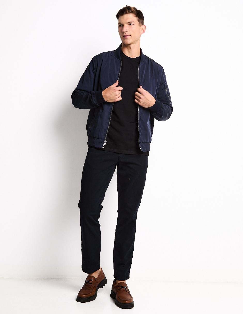 Pantalón casual chino regular de algodón para hombre 4
