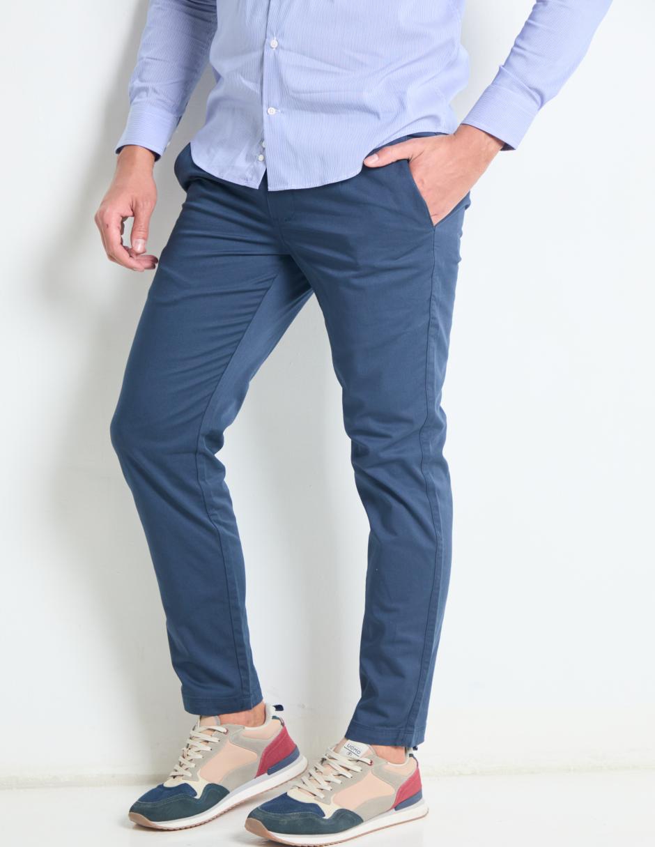 Pantalón casual slim de algodón para hombre Pantalón casual slim de algodón para hombre