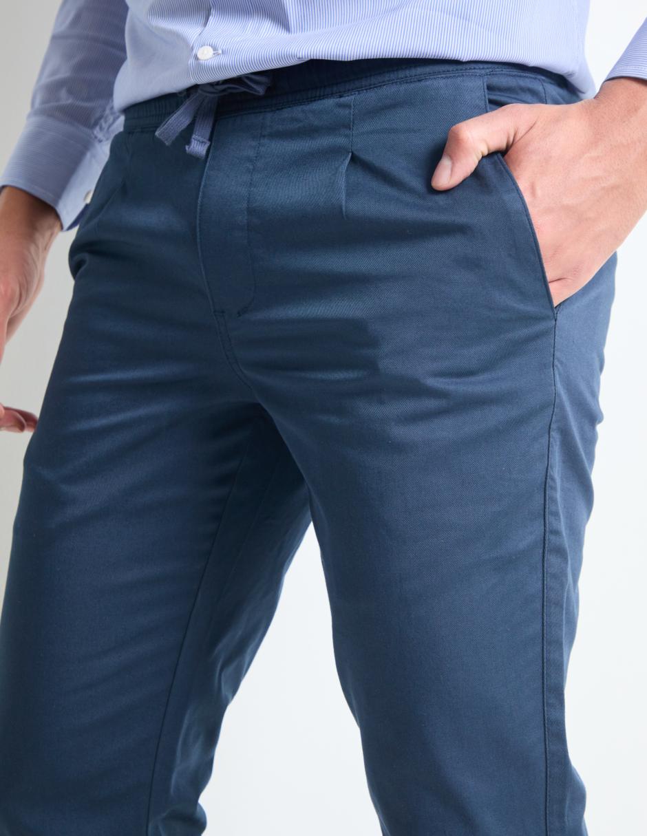Pantalón casual slim de algodón para hombre 4