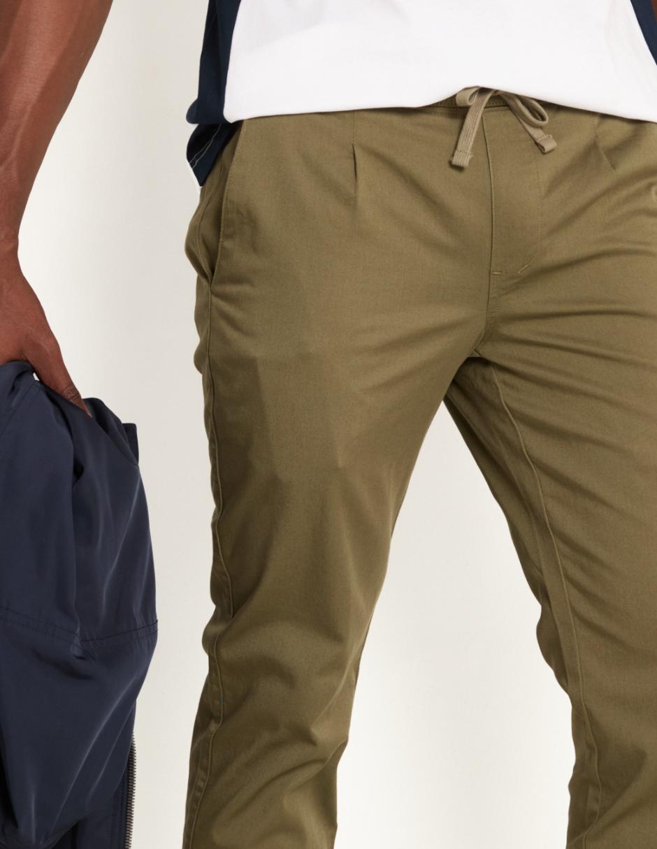 Pantalón casual slim de algodón para hombre 2
