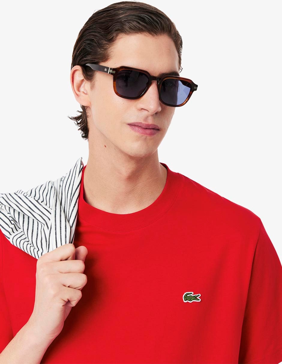 Playera Lacoste carry over cuello redondo para hombre