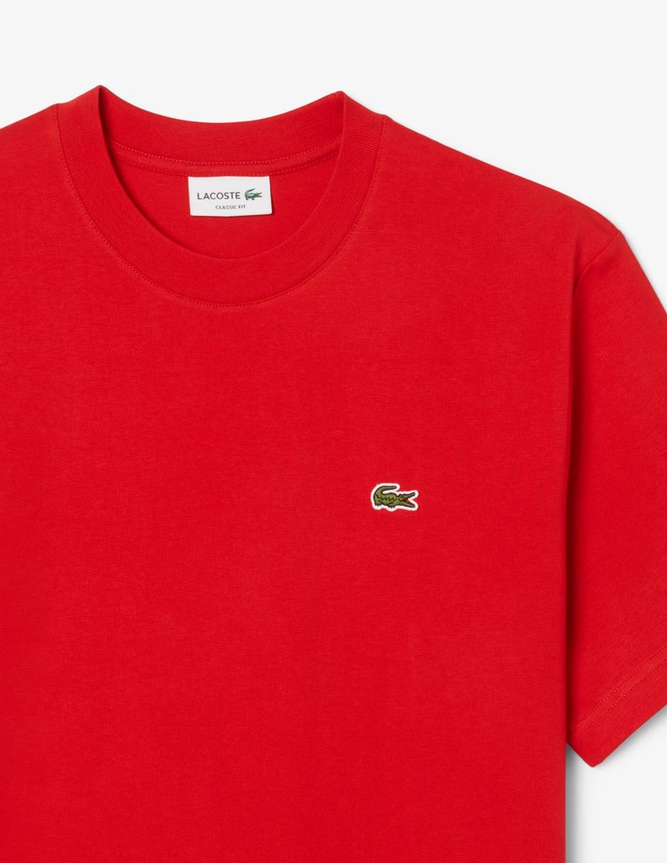 Playera Lacoste carry over cuello redondo para hombre