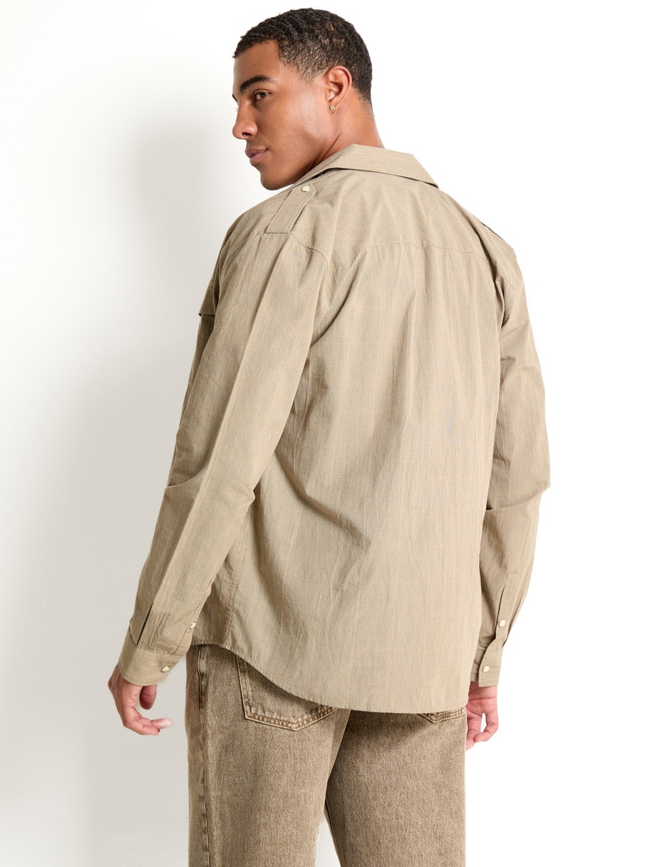 Sobrecamisa casual The Kooples de algodón manga larga para hombre