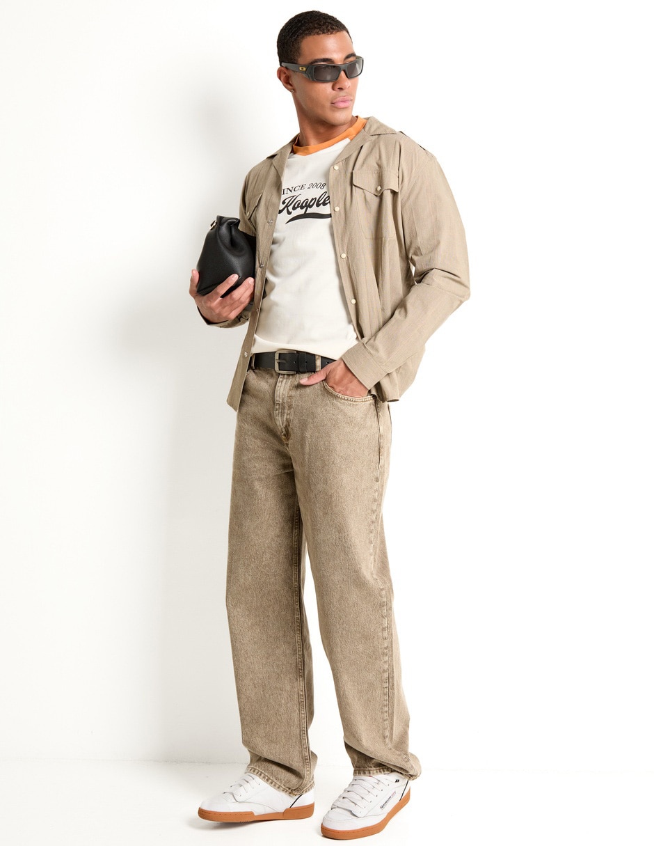 Sobrecamisa casual The Kooples de algodón manga larga para hombre