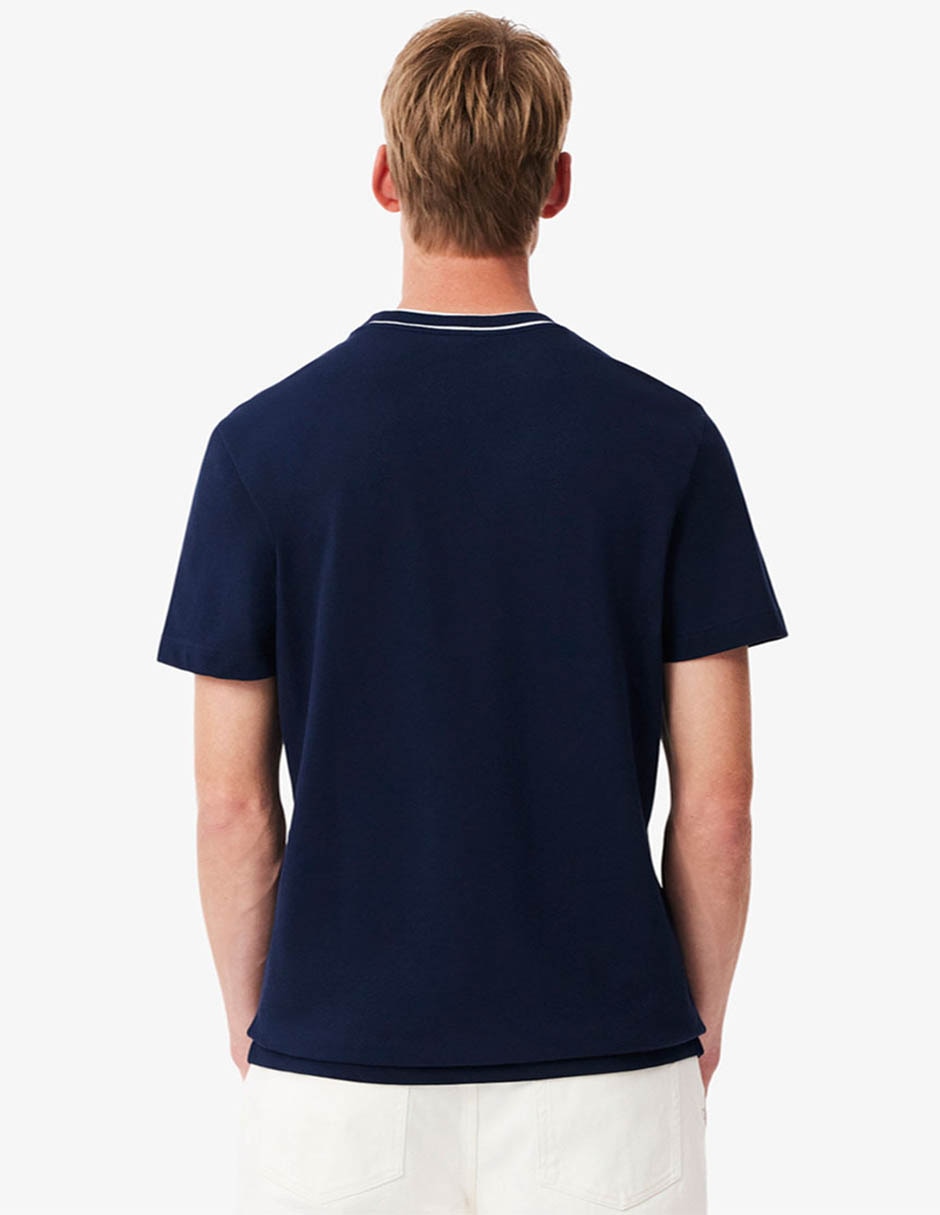 Playera Lacoste carry over cuello redondo para hombre