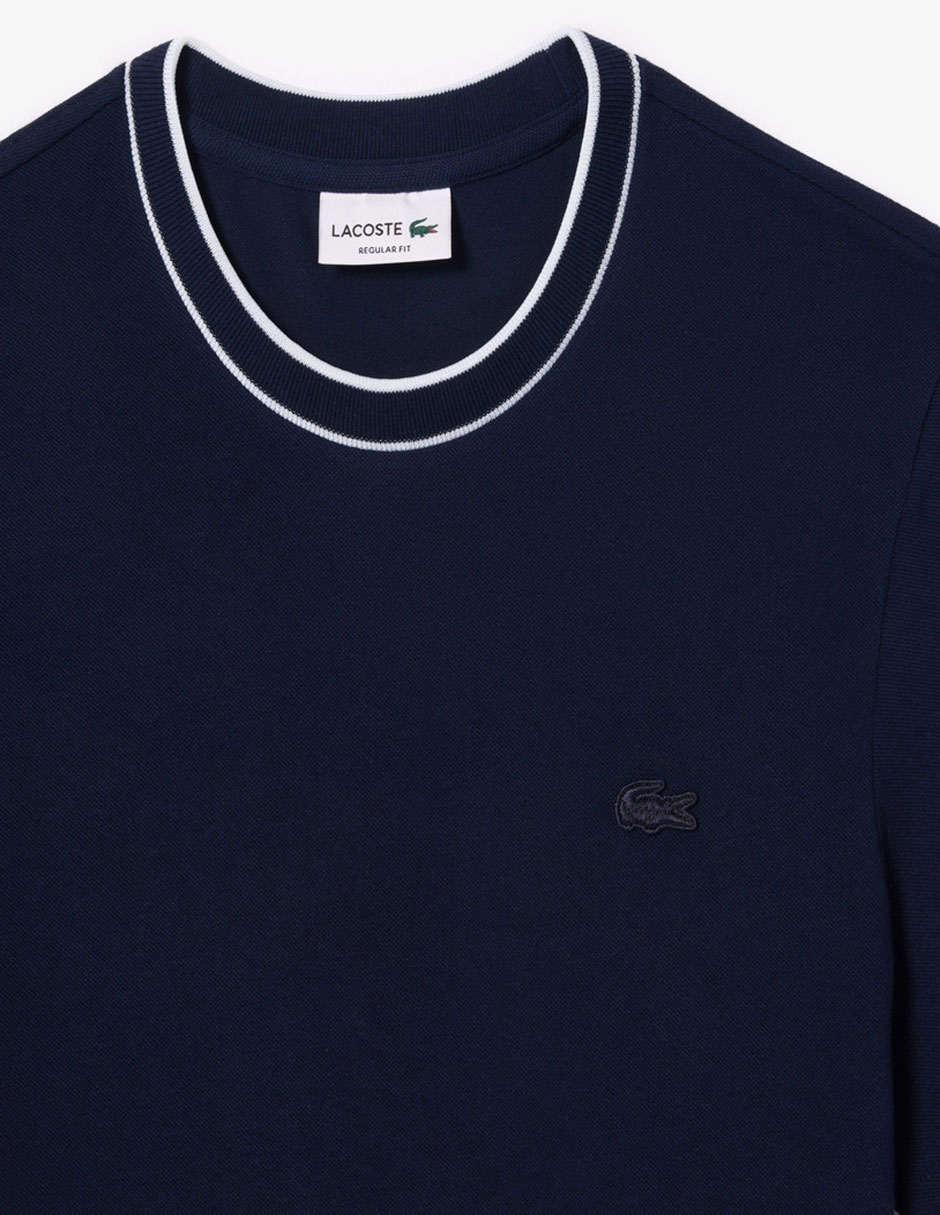 Playera Lacoste carry over cuello redondo para hombre